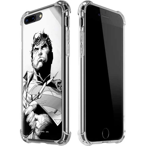 DC Comics Superman Unchained #1 SD Comic Con Variant Cover New 52 Art by Jim Lee iPhone 7/8 Plus Clear Case