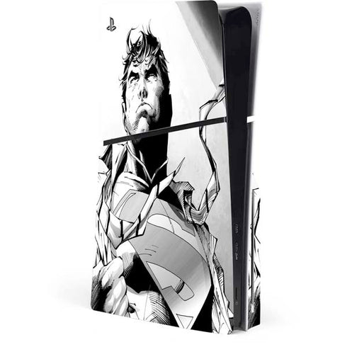 DC Comics Superman Unchained #1 SD Comic Con Variant Cover New 52 Art by Jim Lee PS5 Slim Disk Console Skin