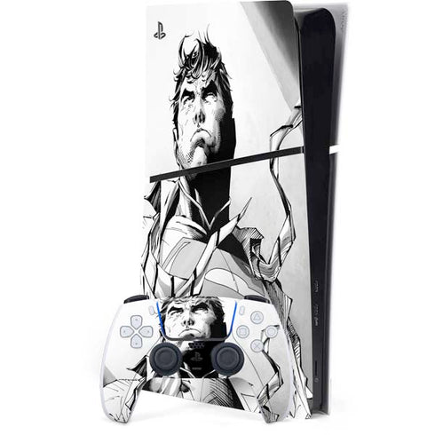 DC Comics Superman Unchained #1 SD Comic Con Variant Cover New 52 Art by Jim Lee PS5 Slim Digital Edition Bundle Skin