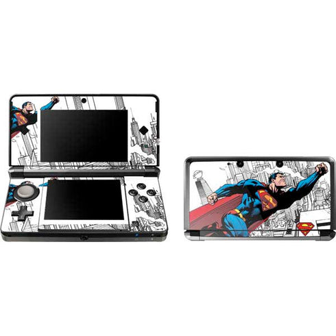 DC Comics Superman Super Speed Flying Over City 3DS (2011) Skin