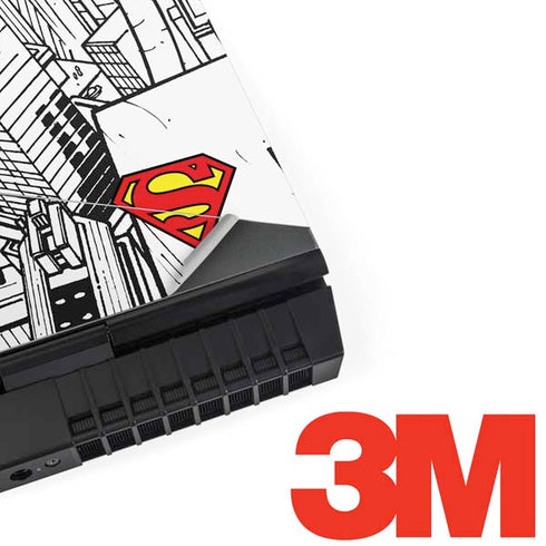 DC Comics Superman Super Speed Flying Over City Dell Alienware Skin