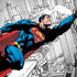 DC Comics Superman Super Speed Flying Over City Dell Alienware Skin
