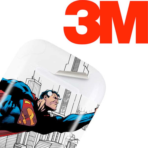 DC Comics Superman Super Speed Flying Over City Apple AirPods 2 Skin