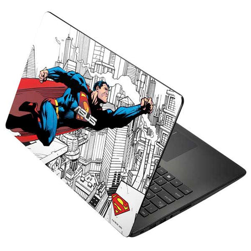 DC Comics Superman Super Speed Flying Over City Asus X502CA 15.6 Skin