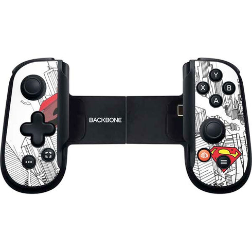DC Comics Superman Super Speed Flying Over City Backbone One for iPhone Game Controller Skin