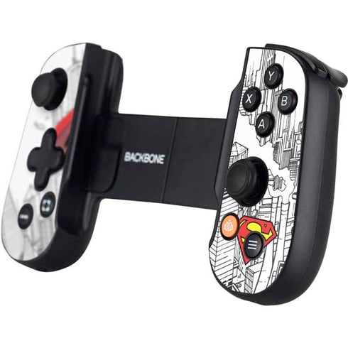 DC Comics Superman Super Speed Flying Over City Backbone One for iPhone Game Controller Skin