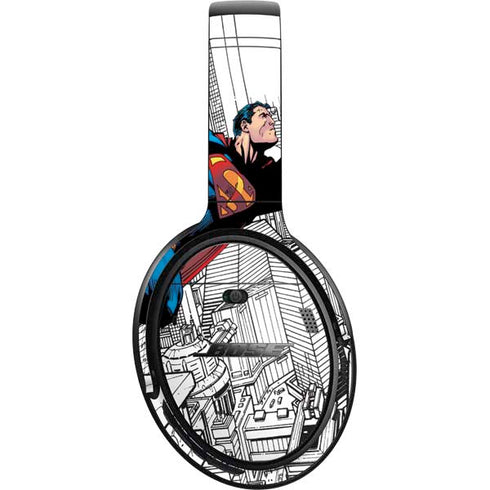 DC Comics Superman Super Speed Flying Over City Bose QuietComfort 35 Headphones Skin