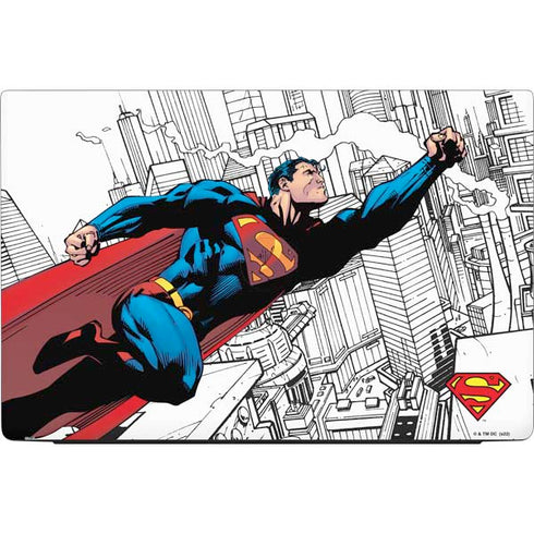 DC Comics Superman Super Speed Flying Over City Dell Vostro Skin