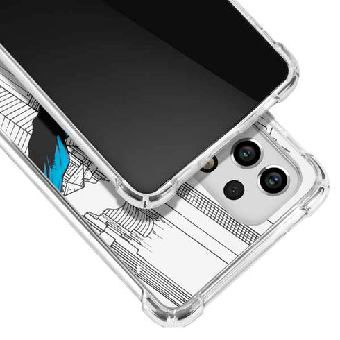 DC Comics Superman Super Speed Flying Over City Galaxy A53 5G Clear Case