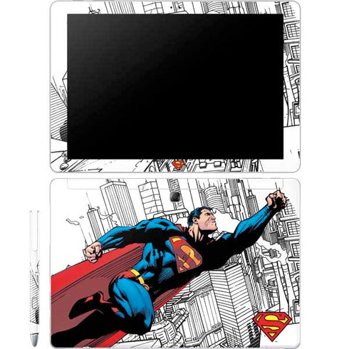 DC Comics Superman Super Speed Flying Over City Galaxy Book 12in Skin