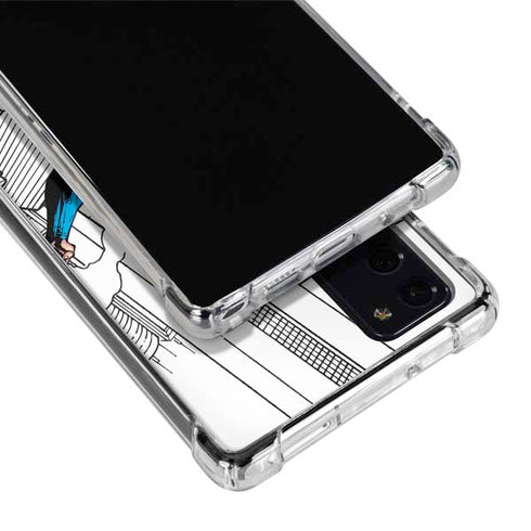 DC Comics Superman Super Speed Flying Over City Galaxy Note20 5G Clear Case