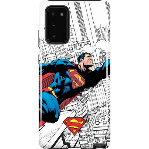 DC Comics Superman Super Speed Flying Over City Galaxy Note20 5G Pro Case