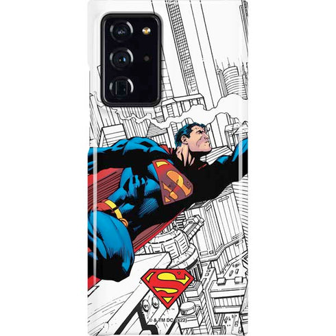 DC Comics Superman Super Speed Flying Over City Galaxy Note20 Ultra 5G Lite Case