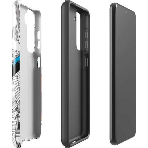 DC Comics Superman Super Speed Flying Over City Galaxy S21 Plus 5G Pro Case