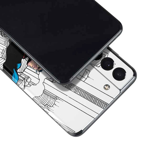DC Comics Superman Super Speed Flying Over City Galaxy S21 Plus 5G Skin