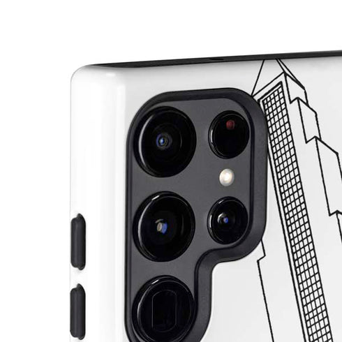 DC Comics Superman Super Speed Flying Over City Galaxy S24 Ultra Impact Case