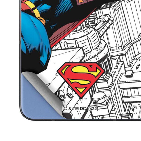 DC Comics Superman Super Speed Flying Over City Galaxy Z Fold5 5G Skin