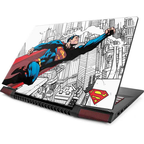 DC Comics Superman Super Speed Flying Over City Lenovo IdeaPad Skin