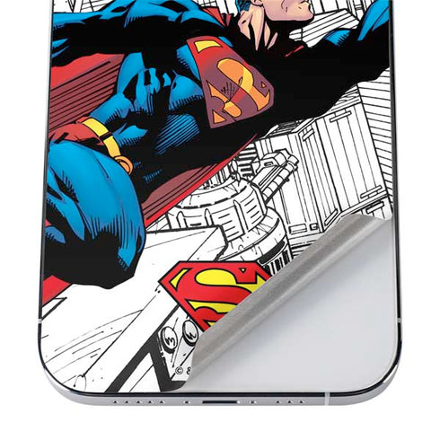 DC Comics Superman Super Speed Flying Over City iPhone 12 Pro Max Skin