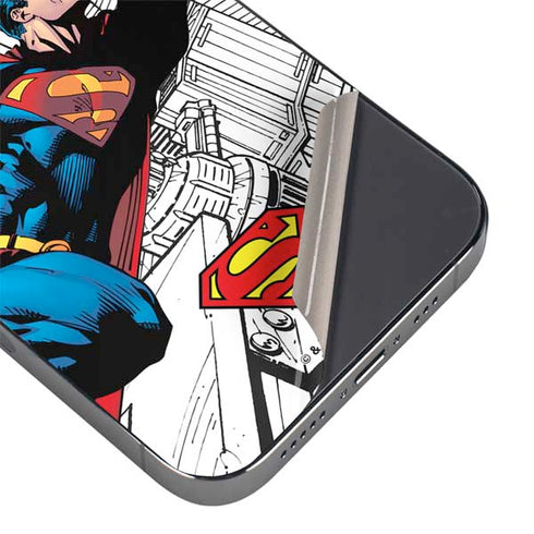 DC Comics Superman Super Speed Flying Over City iPhone 13 Pro Max Skin