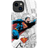 DC Comics Superman Super Speed Flying Over City iPhone 14 Plus Impact Case