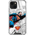 DC Comics Superman Super Speed Flying Over City iPhone 14 Plus Clear Case