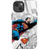 DC Comics Superman Super Speed Flying Over City iPhone 15 Impact Case