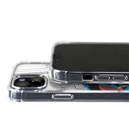 DC Comics Superman Super Speed Flying Over City iPhone 14 Plus MagSafe Case