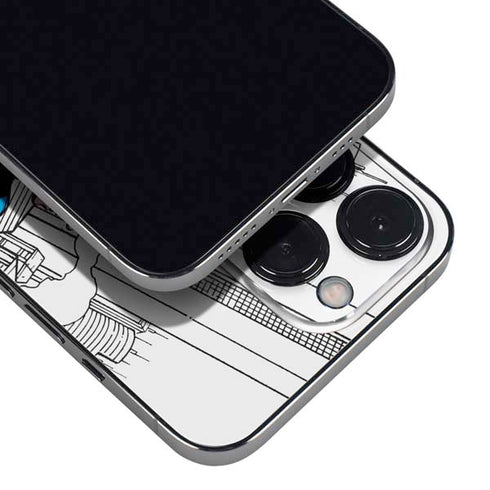 DC Comics Superman Super Speed Flying Over City iPhone 14 Pro Skin