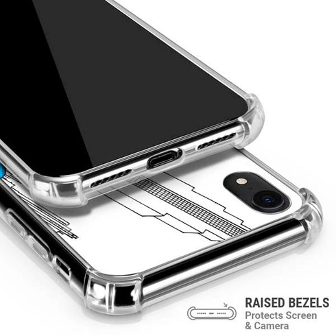 DC Comics Superman Super Speed Flying Over City iPhone XR Clear Case