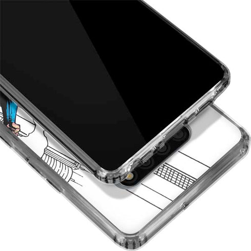 DC Comics Superman Super Speed Flying Over City LG Stylo 6 Clear Case