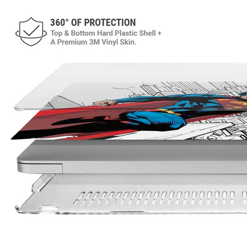 DC Comics Superman Super Speed Flying Over City MacBook Air 13in M1 (2021) Case plus Skin