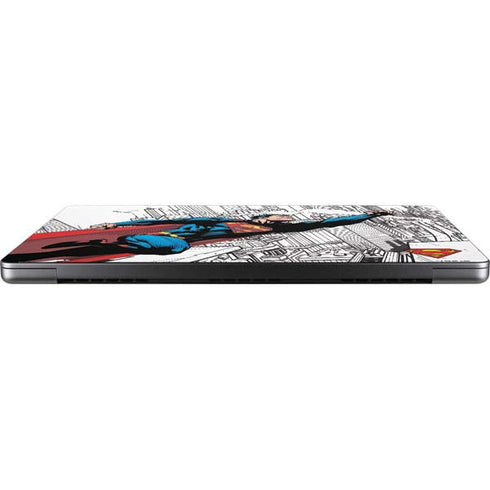 DC Comics Superman Super Speed Flying Over City MacBook Pro 14in (2021-24) Skin