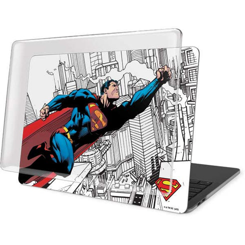 DC Comics Superman Super Speed Flying Over City MacBook Pro 15in (2016-19) Case plus Skin