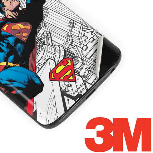 DC Comics Superman Super Speed Flying Over City Moto G6 Skin
