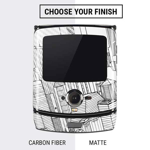 DC Comics Superman Super Speed Flying Over City Motorola RAZR Skin