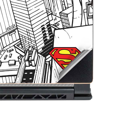 DC Comics Superman Super Speed Flying Over City MSI GS65 Stealth Laptop Skin