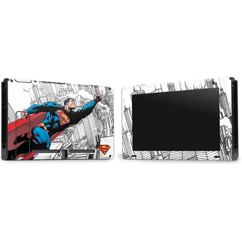 DC Comics Superman Super Speed Flying Over City Nintendo Switch Bundle Skin