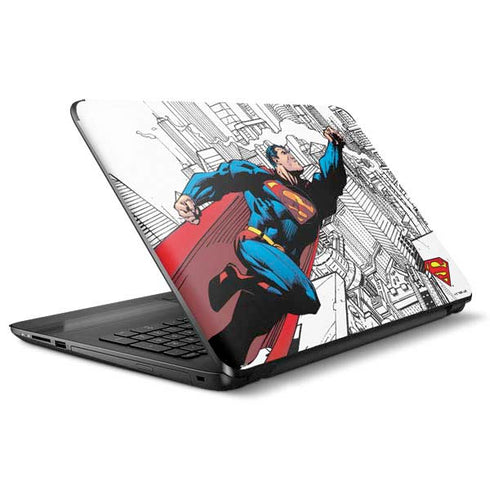 DC Comics Superman Super Speed Flying Over City HP Notebook Skin
