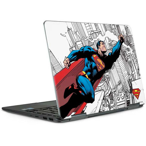 DC Comics Superman Super Speed Flying Over City Notebook 9 Pro 13in (2017) Skin