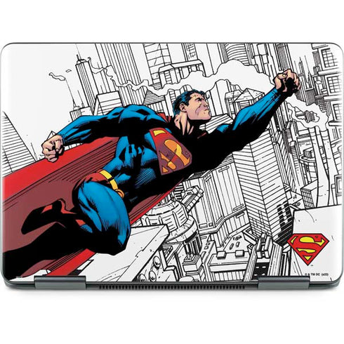 DC Comics Superman Super Speed Flying Over City Notebook 9 Pro 13in (2017) Skin