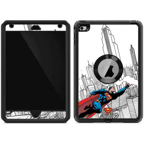 DC Comics Superman Super Speed Flying Over City Otterbox Defender iPad Skin