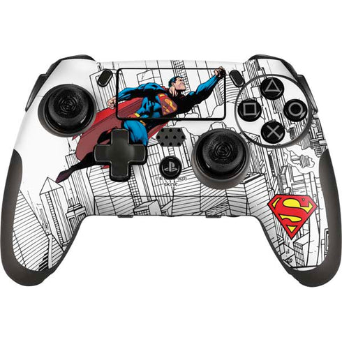 DC Comics Superman Super Speed Flying Over City PlayStation Scuf Vantage 2 Controller Skin