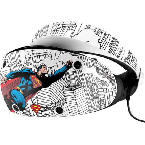 DC Comics Superman Super Speed Flying Over City PlayStation VR2 Skin