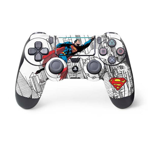 DC Comics Superman Super Speed Flying Over City PS4 Pro/Slim Controller Skin