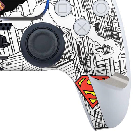 DC Comics Superman Super Speed Flying Over City PS5 Slim Digital Edition Bundle Skin