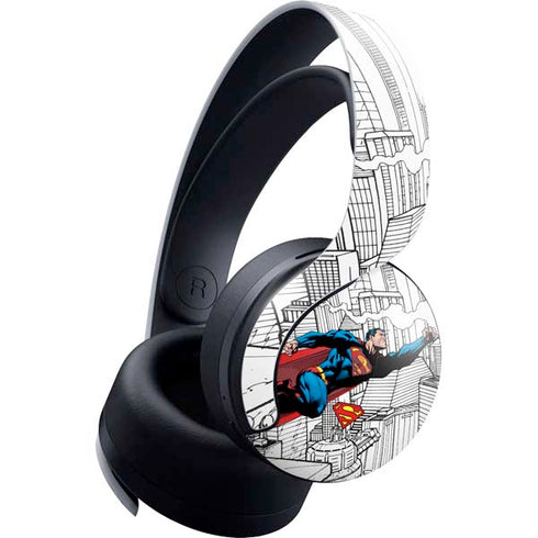 DC Comics Superman Super Speed Flying Over City PULSE 3D Wireless Headset for PS5 Skin