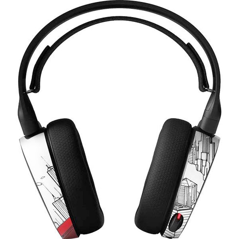 DC Comics Superman Super Speed Flying Over City SteelSeries Arctis 3 Skin