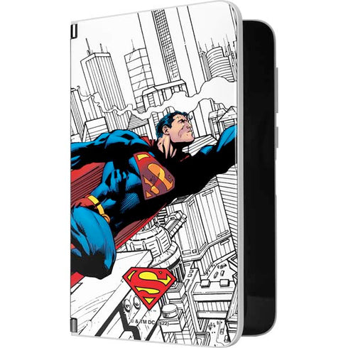 DC Comics Superman Super Speed Flying Over City Surface Duo Skin