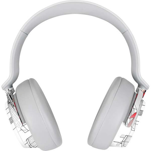 DC Comics Superman Super Speed Flying Over City Surface Headphones Skin